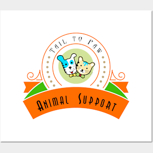 Tail To Paw Logo Posters and Art